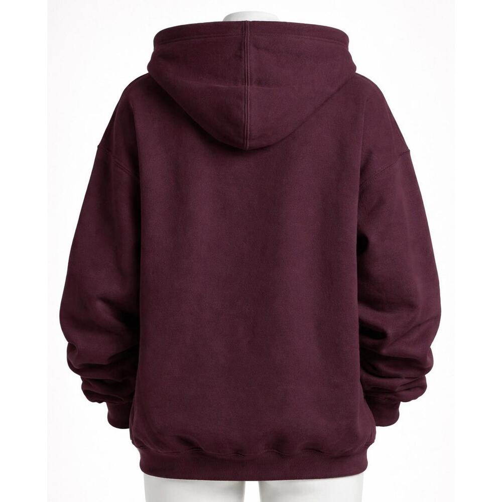 Comfrt Cloud Zip Hoodie 2XL Maroon NIP Oversized Soft Lounge Sweatshirt A12 - Picture 3 of 5